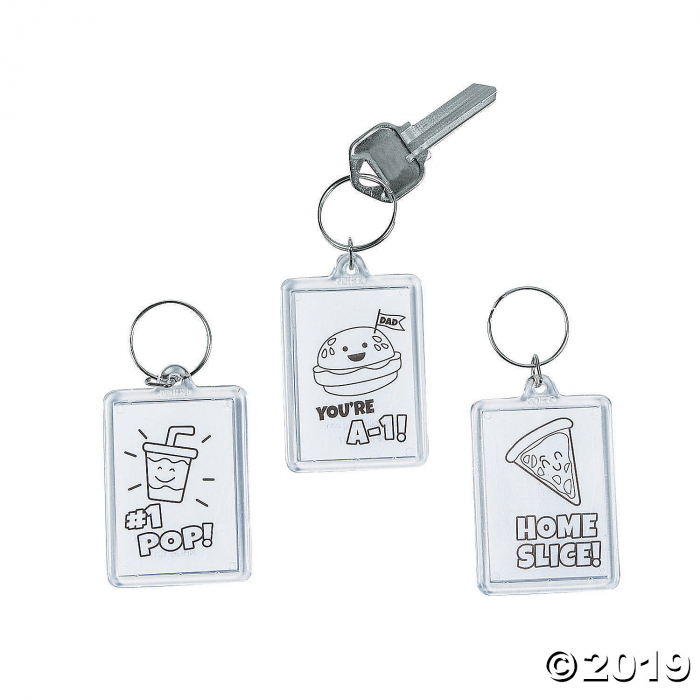 Color Your Own Fathers Day Keychains (Per Dozen)