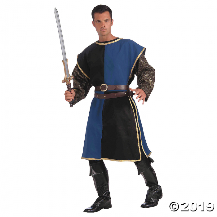 Men's Blue & Black Medieval Tabard (1 Piece(s))