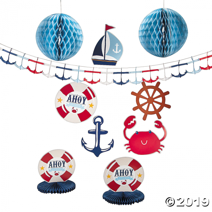 Nautical Baby Shower Decorating Kit (1 Set(s))