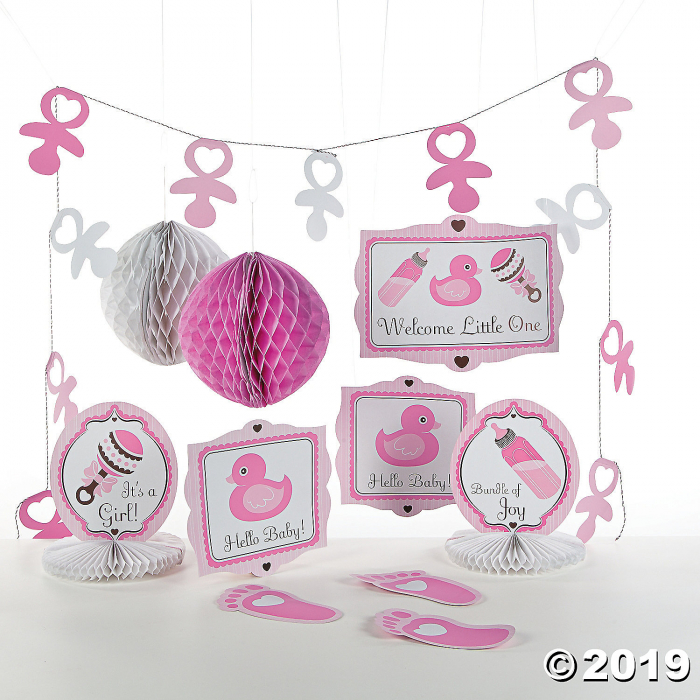 Girl's Baby Shower Decorating Kit (1 Set(s))