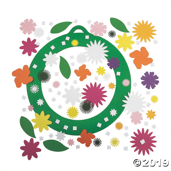 Spring Flower Wreath Craft Kit (1 Piece(s))
