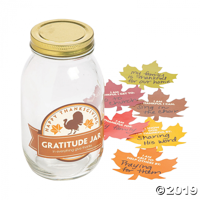 Thanksgiving Gratitude Mason Jar (1 Piece(s))