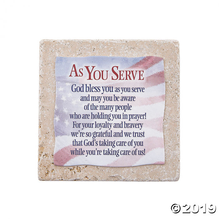 As You Serve Sentiment Tile (1 Piece(s))