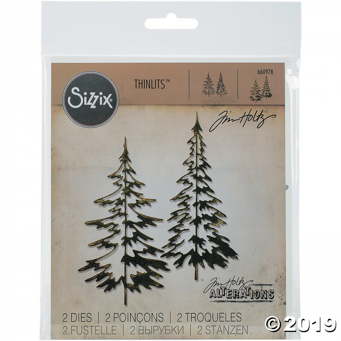 Tim Holtz® Sizzix® Thinlits Woodland Trees Cutting Dies (1 Set(s))
