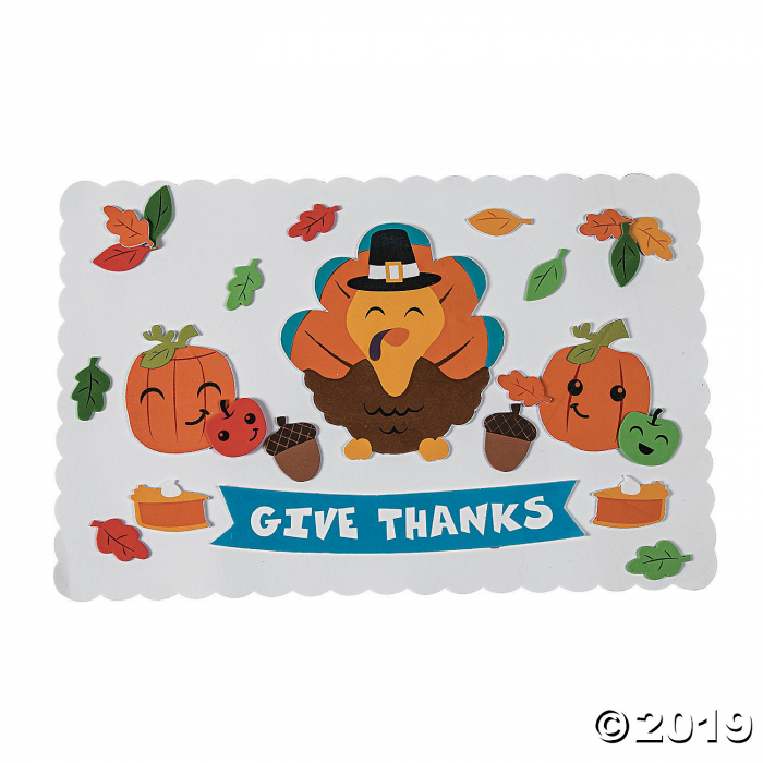 Thanksgiving Placemat Craft Kit (Makes 12)