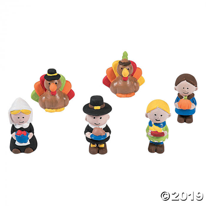 DIY Ceramic Thanksgiving Friends (Per Dozen)