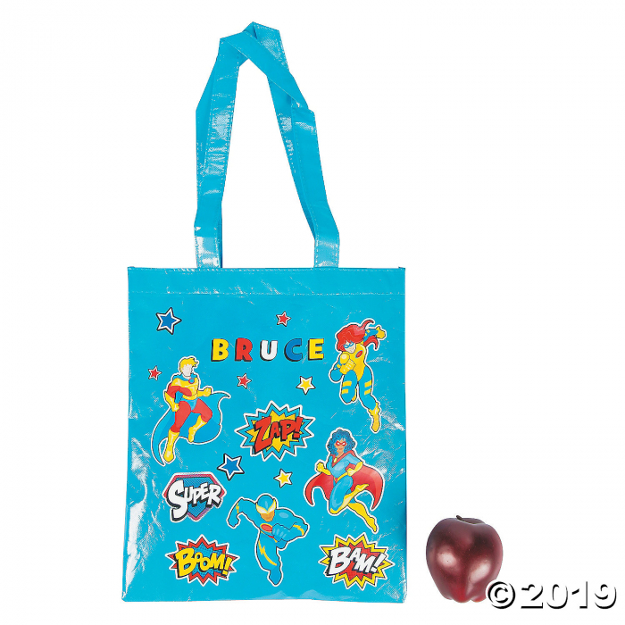 Superhero Laminated Tote Bag Craft Kit (Makes 6)