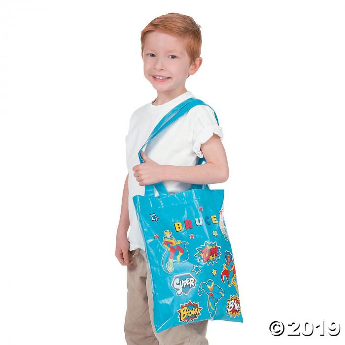 Superhero Laminated Tote Bag Craft Kit (Makes 6)