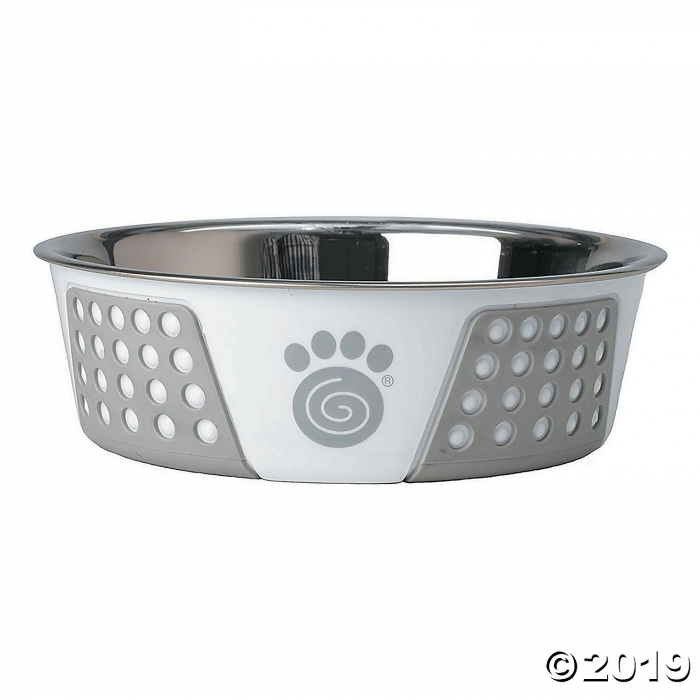 Stainless Steel Bowl - White/Gray (1 Piece(s))