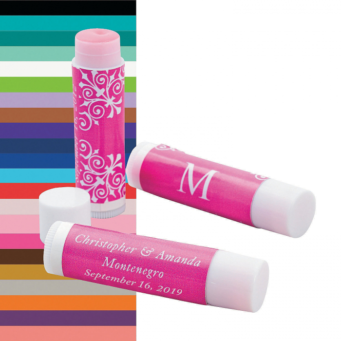 Monogrammed Wedding Lip Covers (Per Dozen)