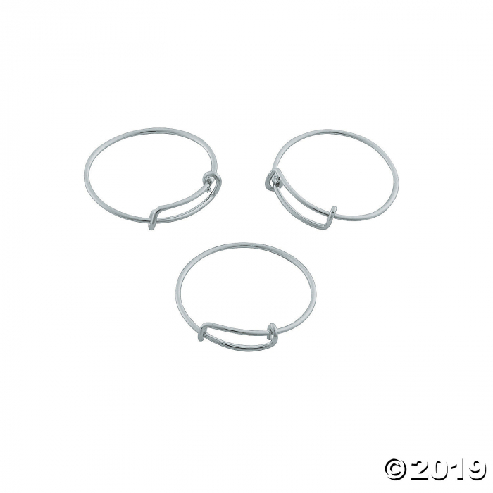 Inspiring Charms Expandable Rings - Silvertone (6 Piece(s))