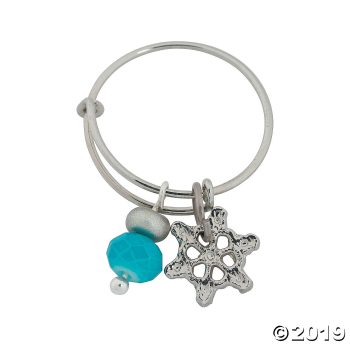 Inspiring Charms Expandable Rings - Silvertone (6 Piece(s))