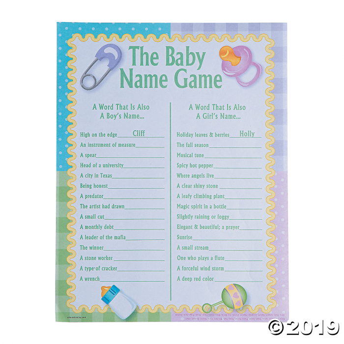 Baby Names Baby Shower Game (24 Piece(s))