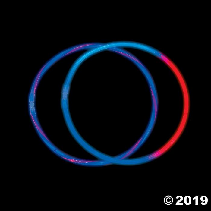 Patriotic Mix Premium Glow Necklaces (50 Piece(s))