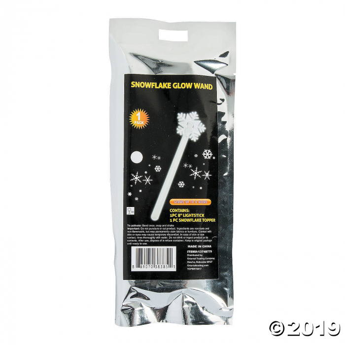Snowflake Glow Wands (Per Dozen)