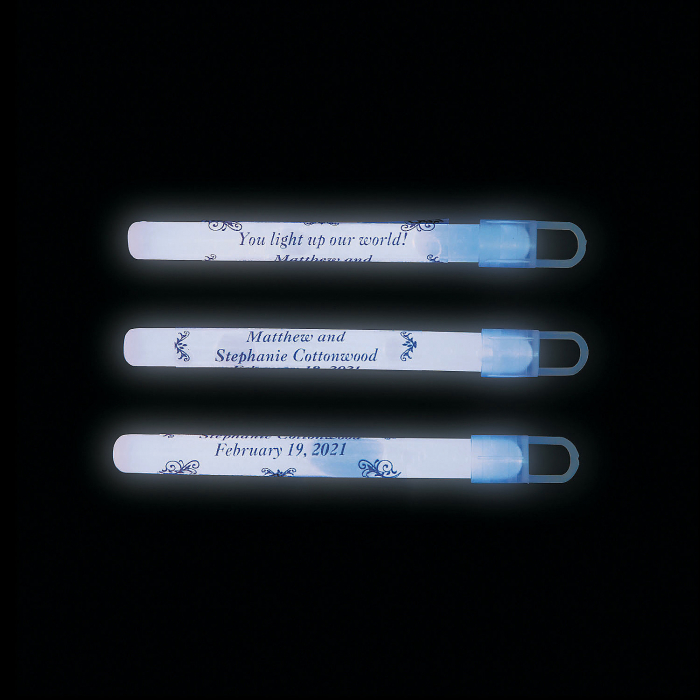 Personalized Wedding Glow Sticks (Per Dozen)
