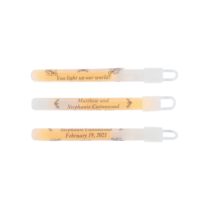 Personalized Wedding Glow Sticks (Per Dozen)