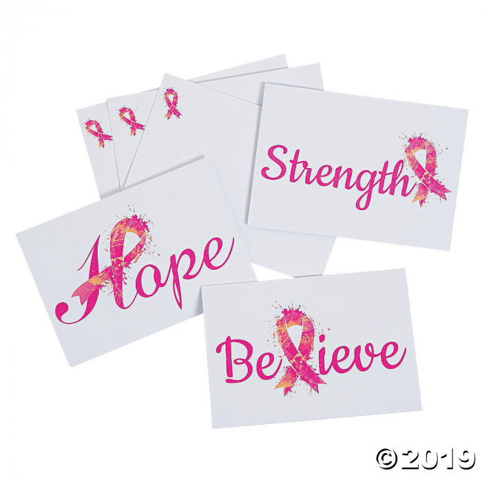 Breast Cancer Awareness Notecards with Envelopes (Per Dozen)