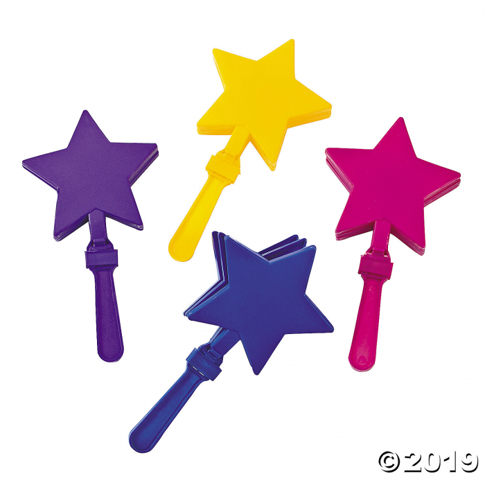 Star-Shaped Clappers (Per Dozen)