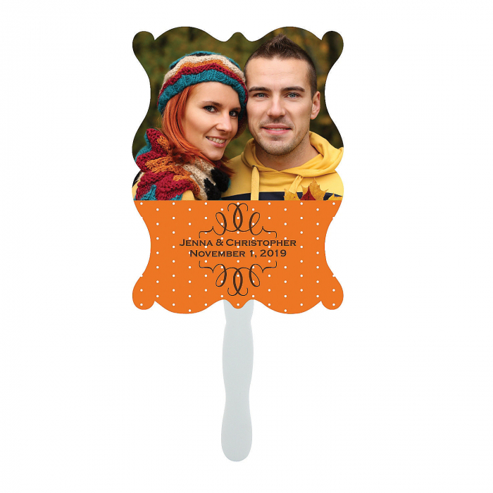 Custom Photo Wedding Hand Fans (Per Dozen)
