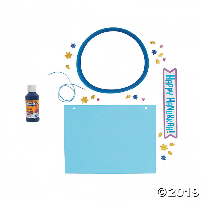 Hanukkah Handprint Sign Craft Kit (Makes 12)