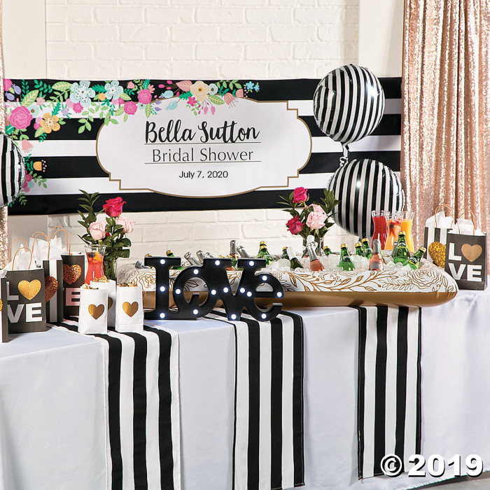 Inflatable Gold & White Floral Wedding Buffet Cooler (1 Piece(s))
