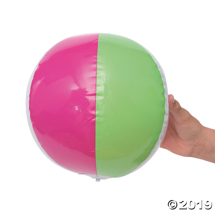 Inflatable 10" Bright Spring Medium Beach Balls (Per Dozen)