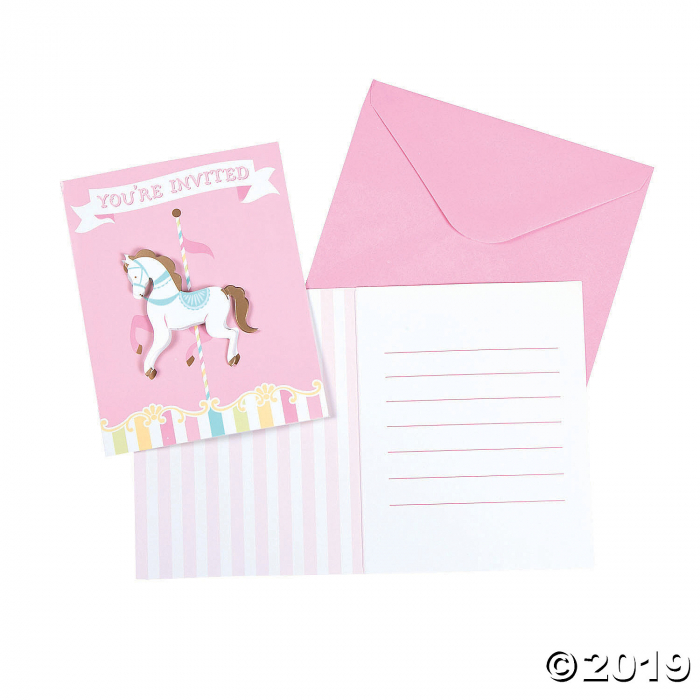 Carousel Baby Shower Invitations (8 Piece(s))