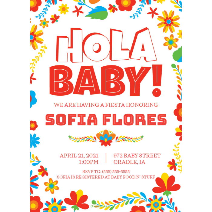 Personalized Fiesta Baby Shower Invitations (10 Piece(s))