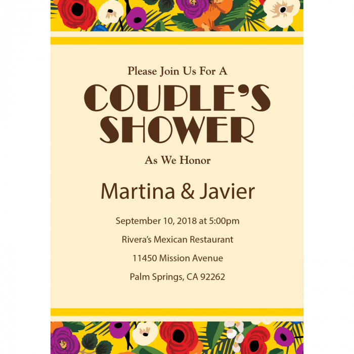 Personalized Cuban Wedding Shower Invitations (10 Piece(s))