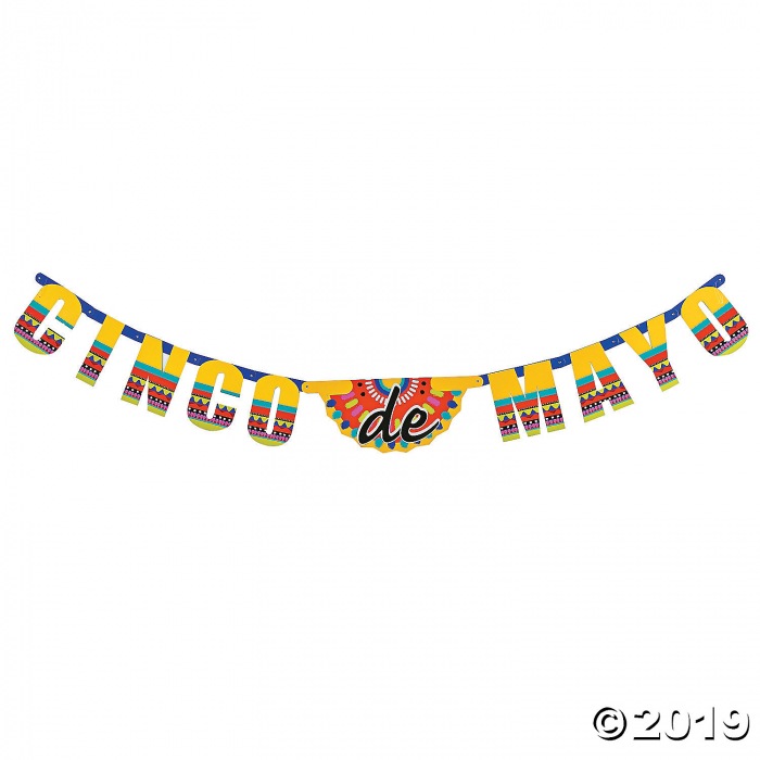 Cinco De Mayo Card Stock Jointed Banner (1 Piece(s))