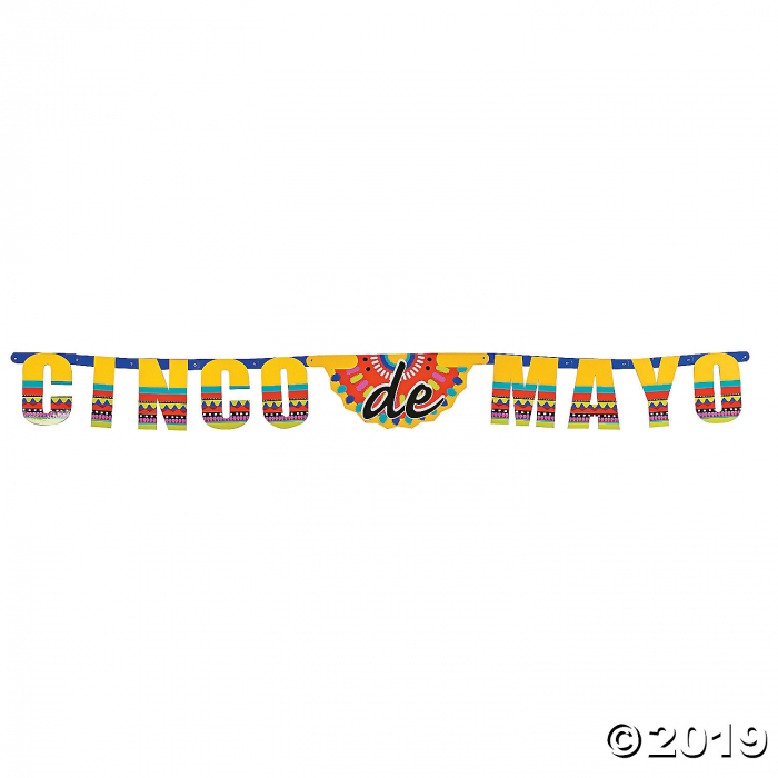 Cinco De Mayo Card Stock Jointed Banner (1 Piece(s))