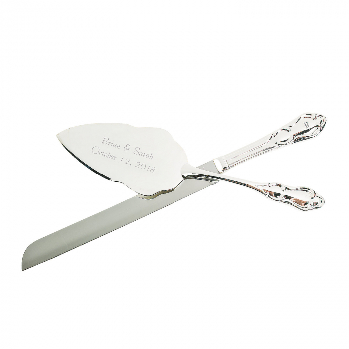 Personalized Traditional Wedding Cake Knife & Serving Set (1 Set(s))
