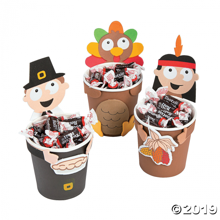 Thanksgiving Treat Cup Hugger Craft Kit (Makes 12)