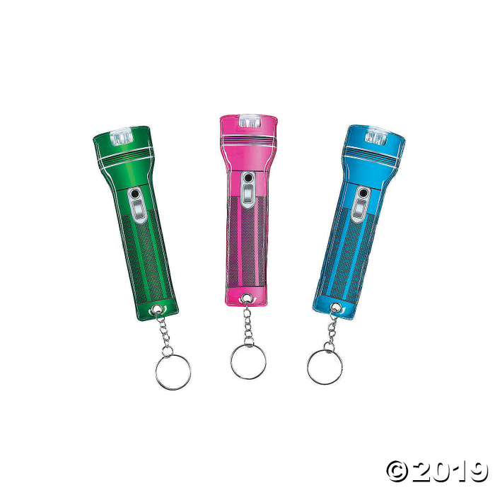 Flat Flashlight Keychains (Per Dozen)