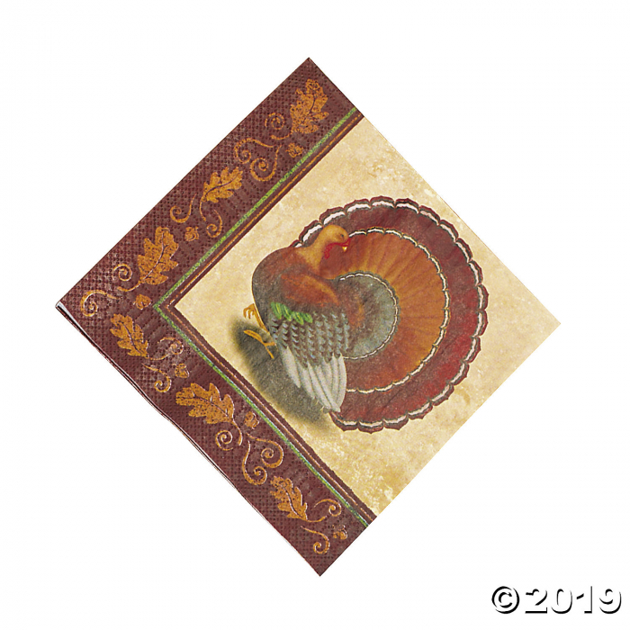 Thanksgiving Turkey Luncheon Napkins (16 Piece(s))