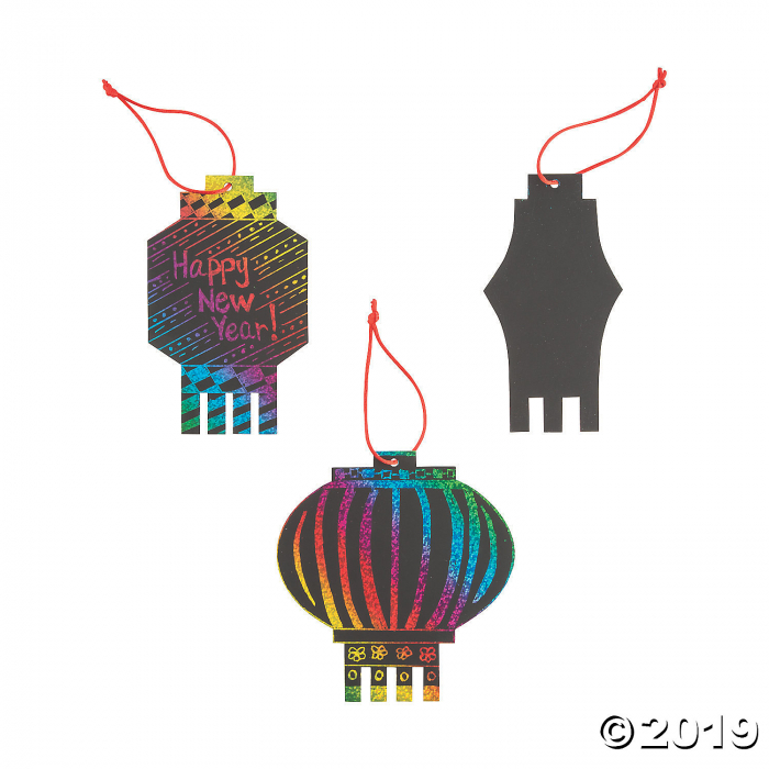 Magic Color Scratch Chinese New Year Lanterns (24 Piece(s))