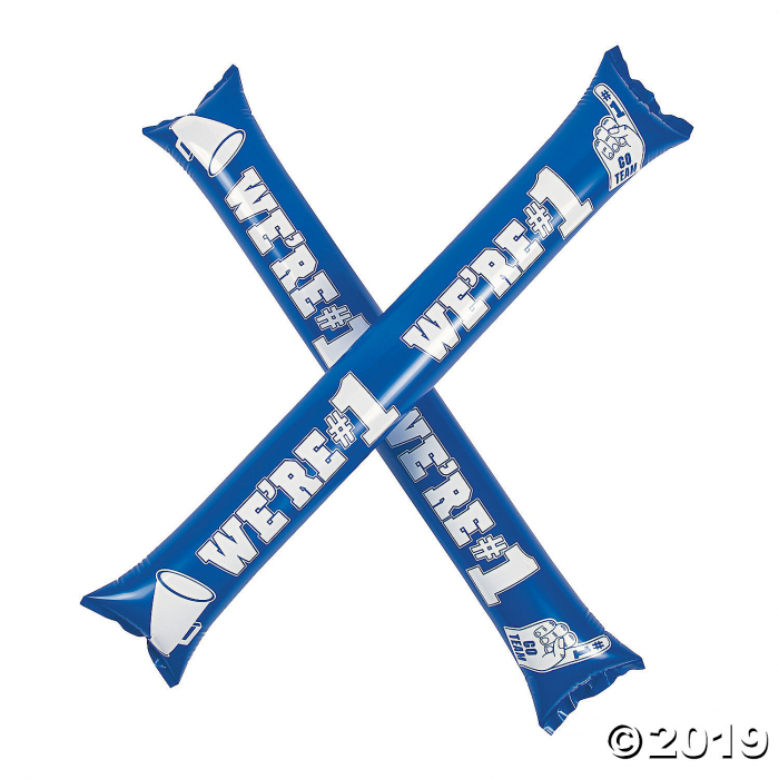 Inflatable Blue Team Spirit Boom Sticks (24 Piece(s))
