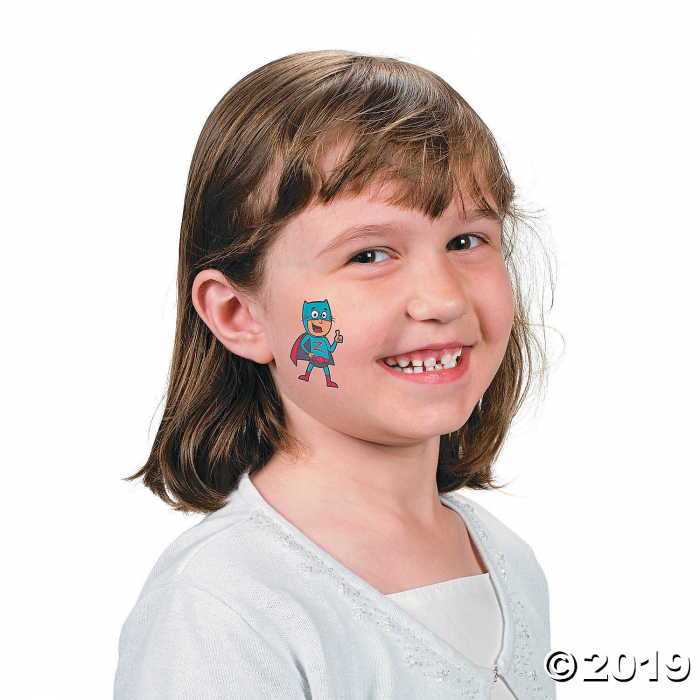 Superhero Tattoos (72 Piece(s))