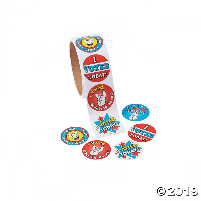 I Voted Today Stickers (1 Roll(s))