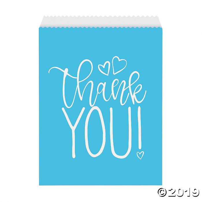Blue Hearts Baby Shower Favor Bags (8 Piece(s))