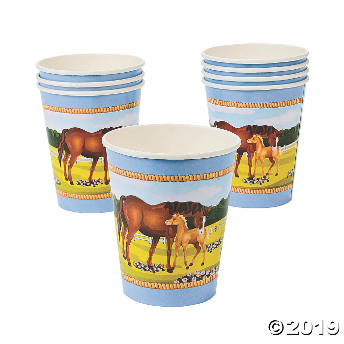 Horse Party Paper Cups (8 Piece(s))