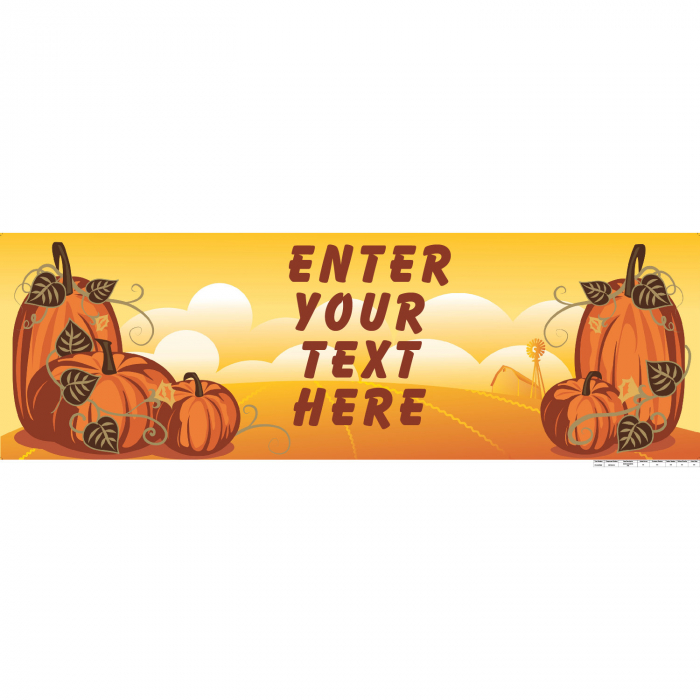 Personalized Medium Fall Vinyl Banner (1 Piece(s))
