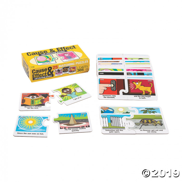 Cause & Effect Self-Checking Puzzles (Makes 25)