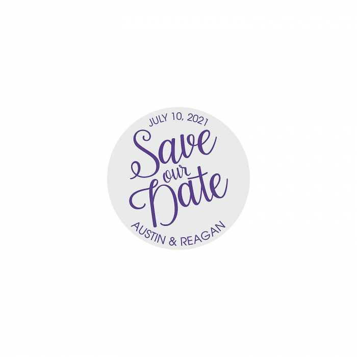 Personalized Save the Date Favor Stickers (144 Piece(s))
