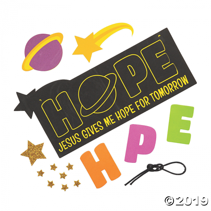 Jesus Gives Me Hope Sign Craft Kit (Makes 12)