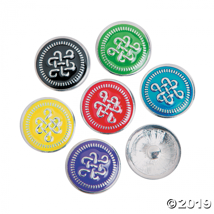 Large Chinese Knot Snap Beads - 20mm (Per Dozen)