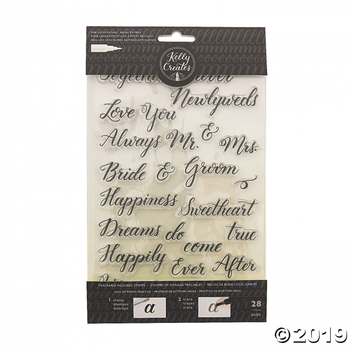 American Crafts Kelly Creates Wedding Traceable Stamps (28 Piece(s))
