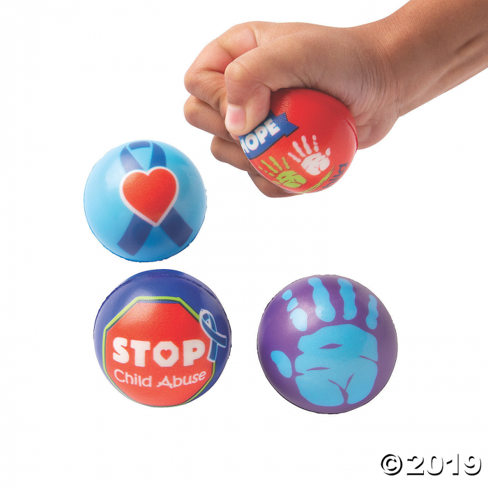 Child Abuse Awareness Stress Balls (Per Dozen)