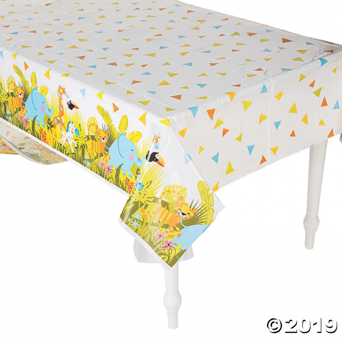 Jungle Baby Shower Plastic Tablecloth (1 Piece(s))